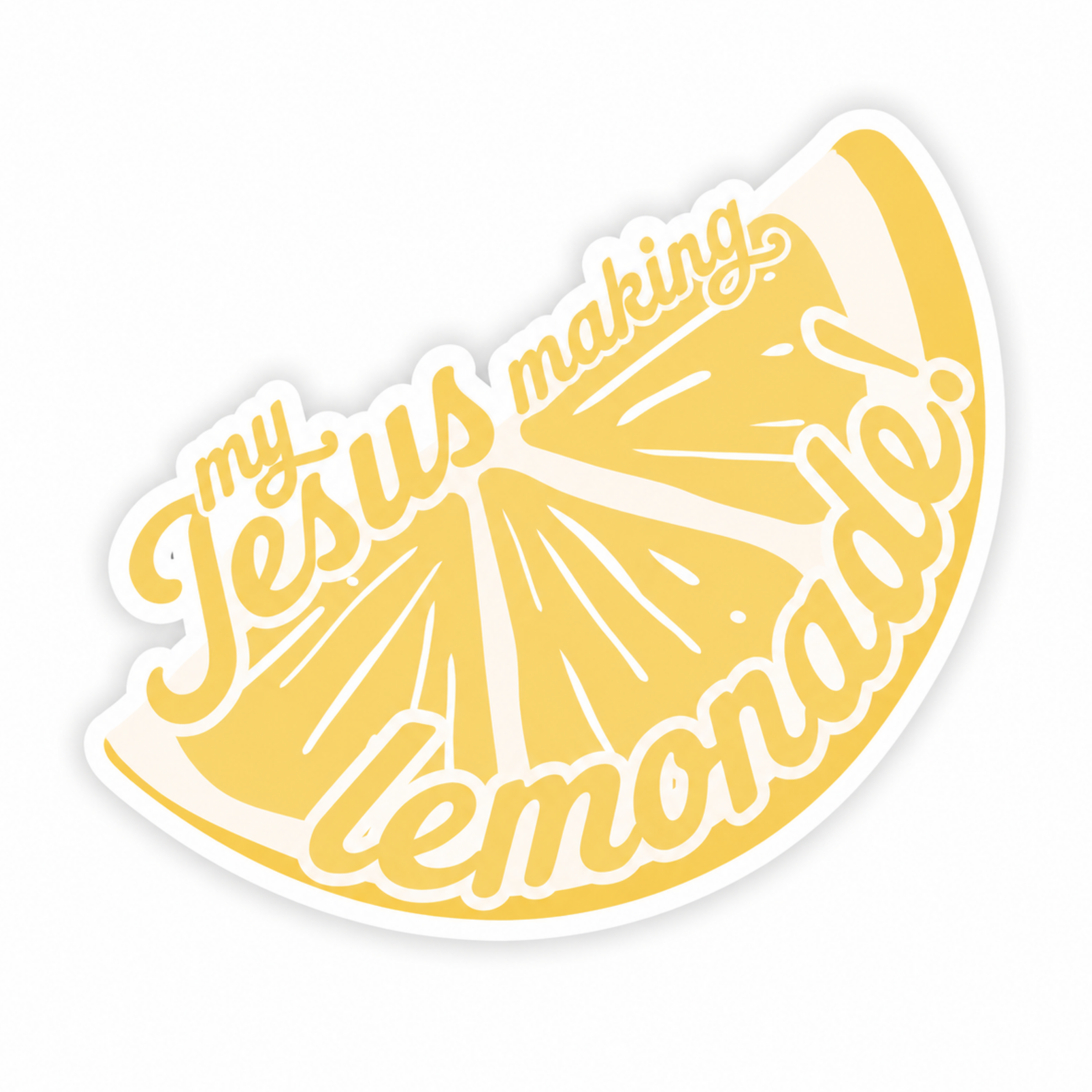 My Jesus Is Making Lemonade | Waterproof Vinyl Christian Sticker