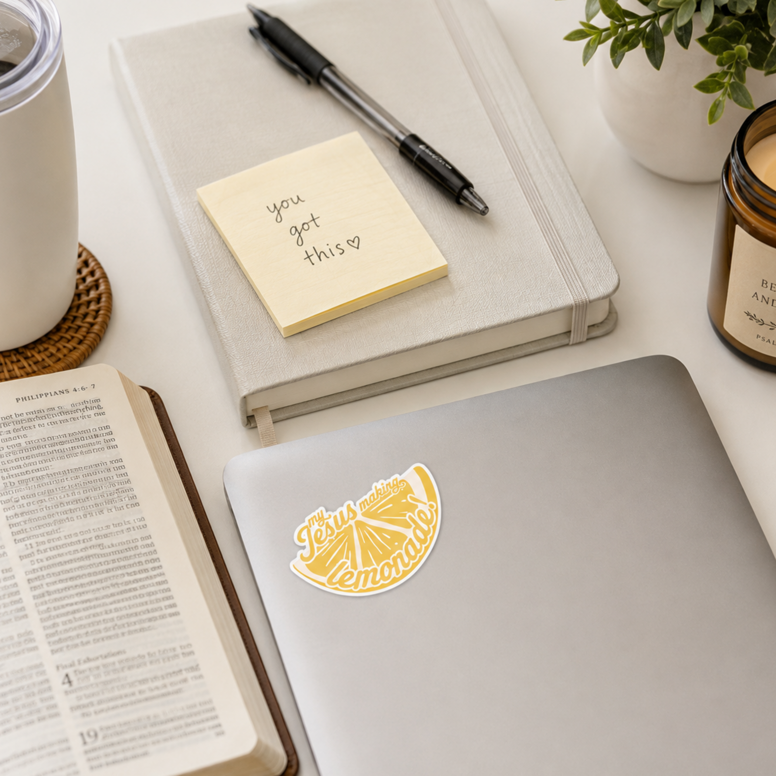 My Jesus Is Making Lemonade | Waterproof Vinyl Christian Sticker